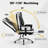 21.9 Wide Faux Leather Executive Office Chair with Footrest High-Back Computer Desk Chair with Adjustable Lumbar Support & Armrests