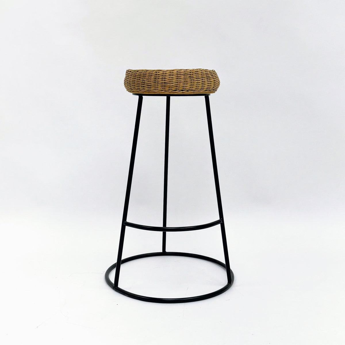 Zentique Rattan Counter Stool - Thumbnail 2