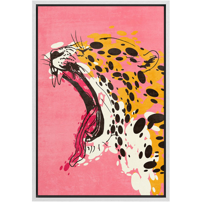 Léopard vif, Blanc, H 24 po x l 16 po x P 1,5 po