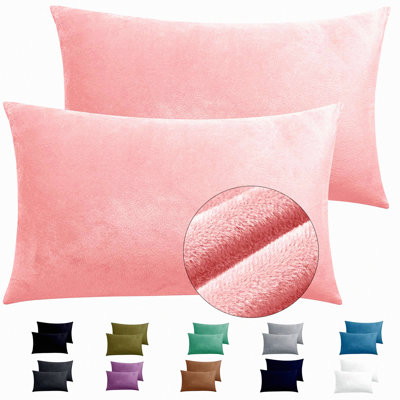 Luxury Velvet Dream Pillowcase Set - Soft & Plush Pillow Covers - Elegant Distressed Design for Ultimate Comfort & Style