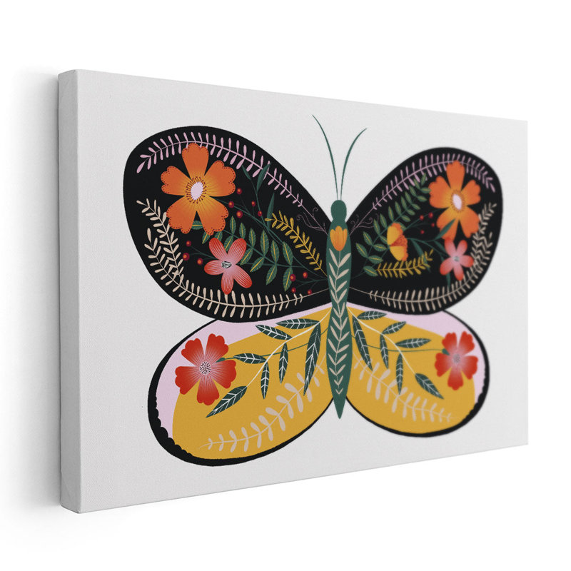 «Butterfly Petals II», reproduction d'art sur toile, H 16 po x l 24 po