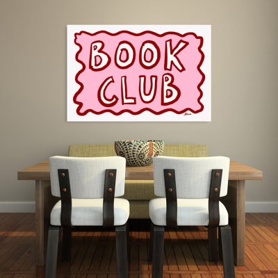 «Book Club Sign», art contemporain abstrait, art mural