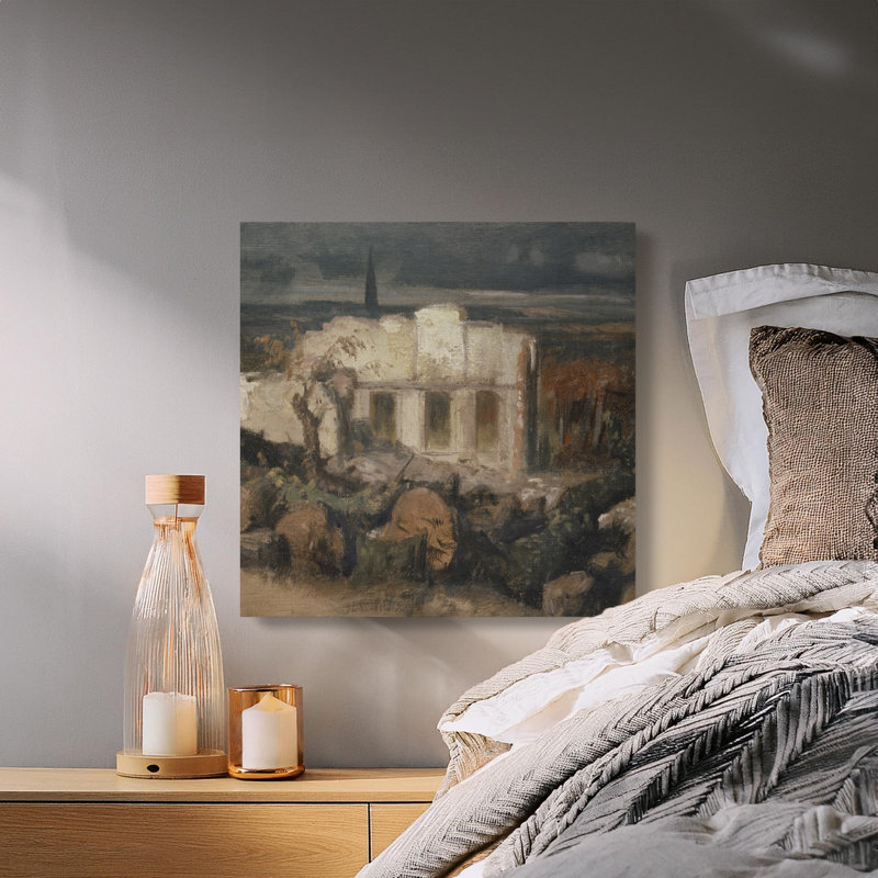 Lindquist 1 Piece Wrapped Canvas Wall Art Set, 24x24