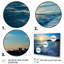 Tranquil Shores Sunset Beach Horizon V - Art mural plage-378077203-378077190