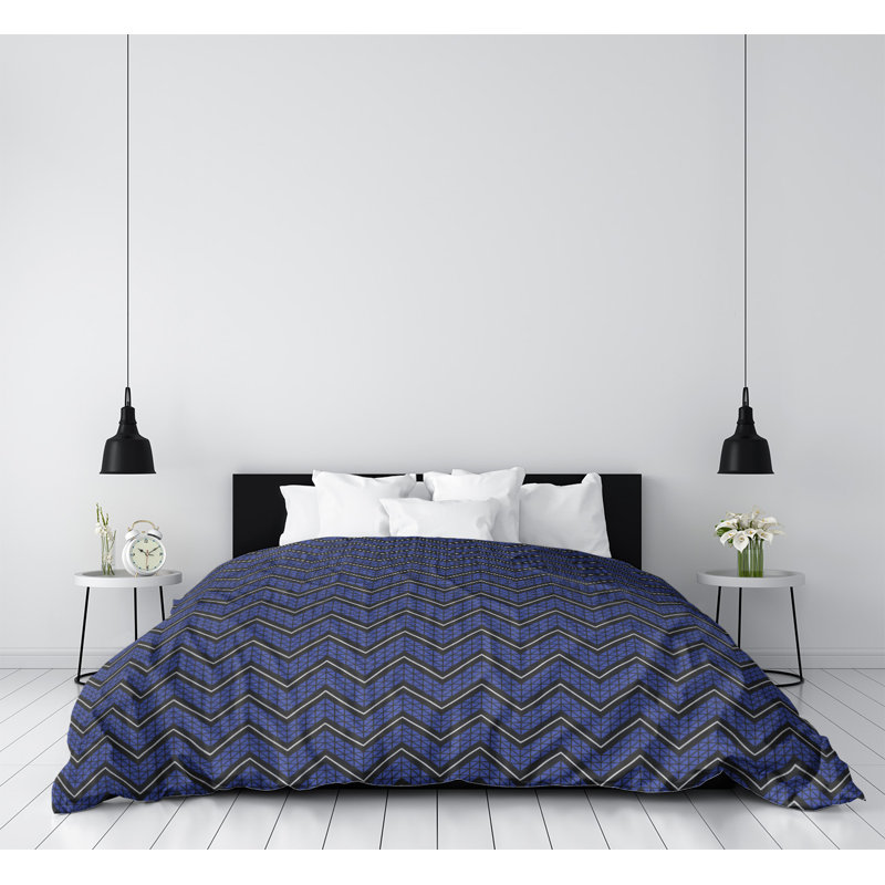 Housse de couette simple Rhonda Cheval, Housse de couette simple TG, Microfibre, Bleu moyen