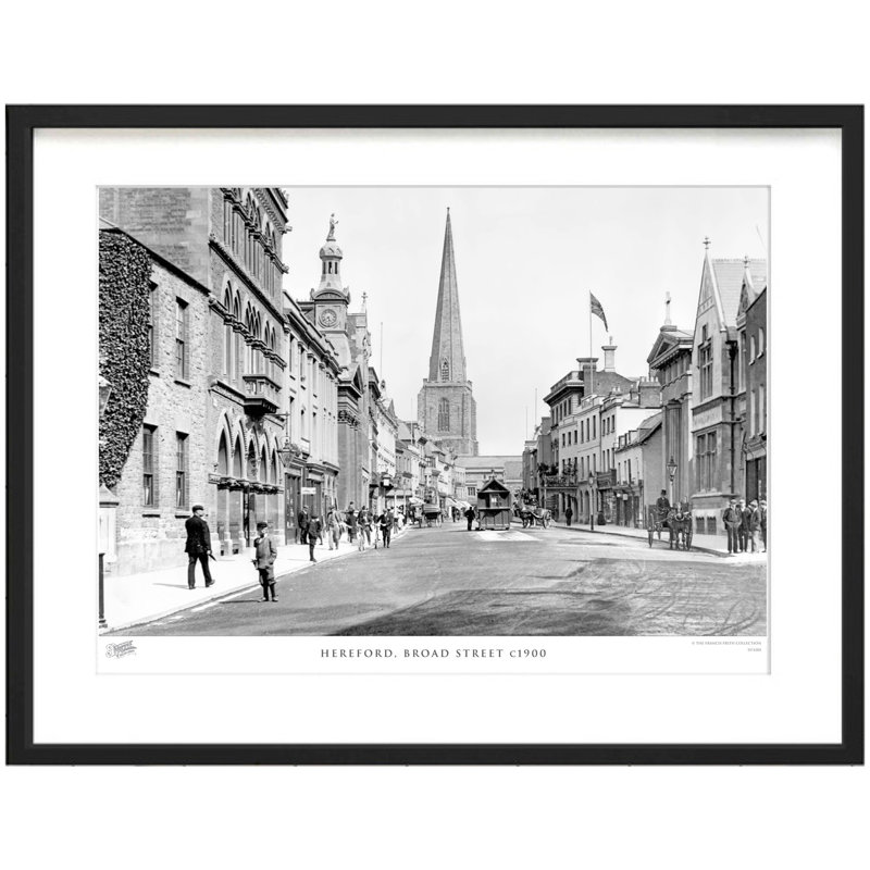 Hereford, Broad Street C1900 - Single Picture Frame Print, 28cm H x 36cm W x 2.3cm D