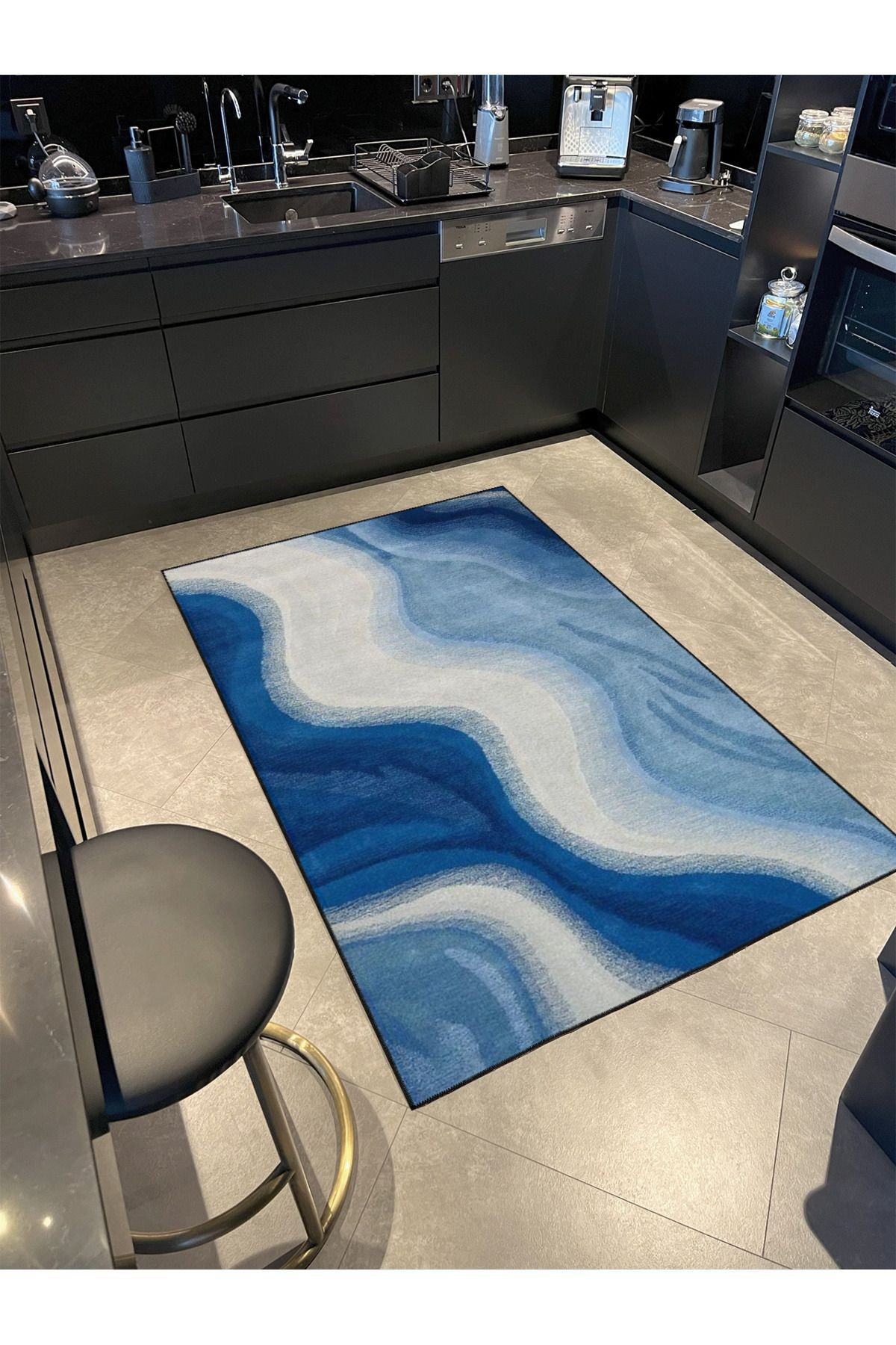 Hokku Designs Washable Sea Patterned Wavy Woven Area Rug - Wayfair Canada
