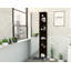 Armoire à miroir, quatre tablettes intérieures