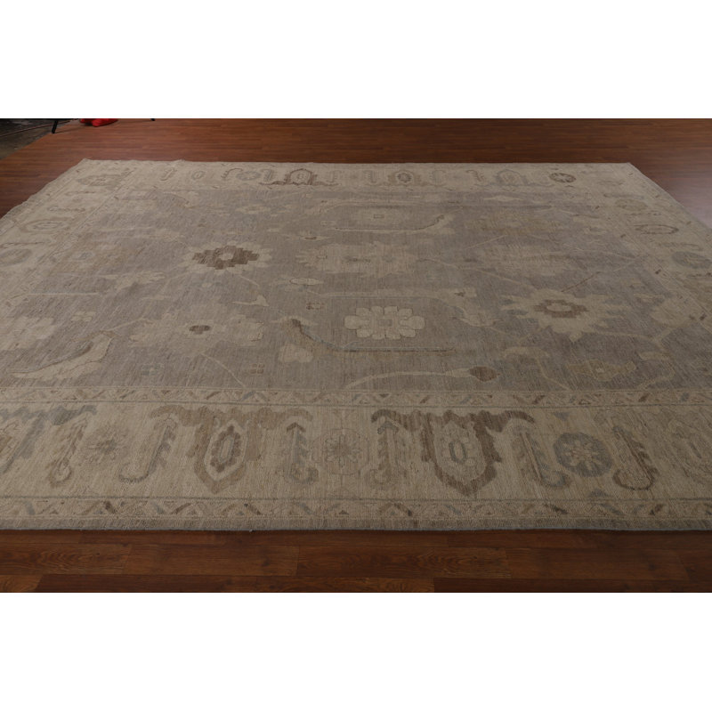 Vegetable Dye Oushak Turkish Large Rug 10
