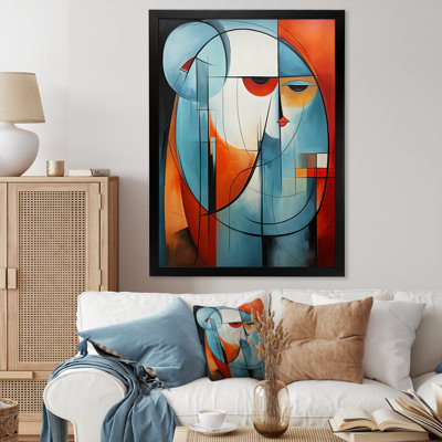 Idamay Cubism, portrait géométrique II sur toile