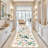 Hallway 4x10 Washable Area Rugs: Indoor Floral Scalloped Rug for Kitchen Entryway Farmhouse Nursery Bathroom Soft Carpet with Non Slip Backing Water Resistant Thin Laudry Floor Mat (4x10,Cream)-331089054-302078922