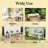 Backless Slatted Bench,Wood Outdoor Bench