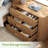 31.5'' Wide Fluted Nightstands, Oversized 3 Drawer Night Stand, Large Bedside End Table For Bedroom, Living Room-1135710335