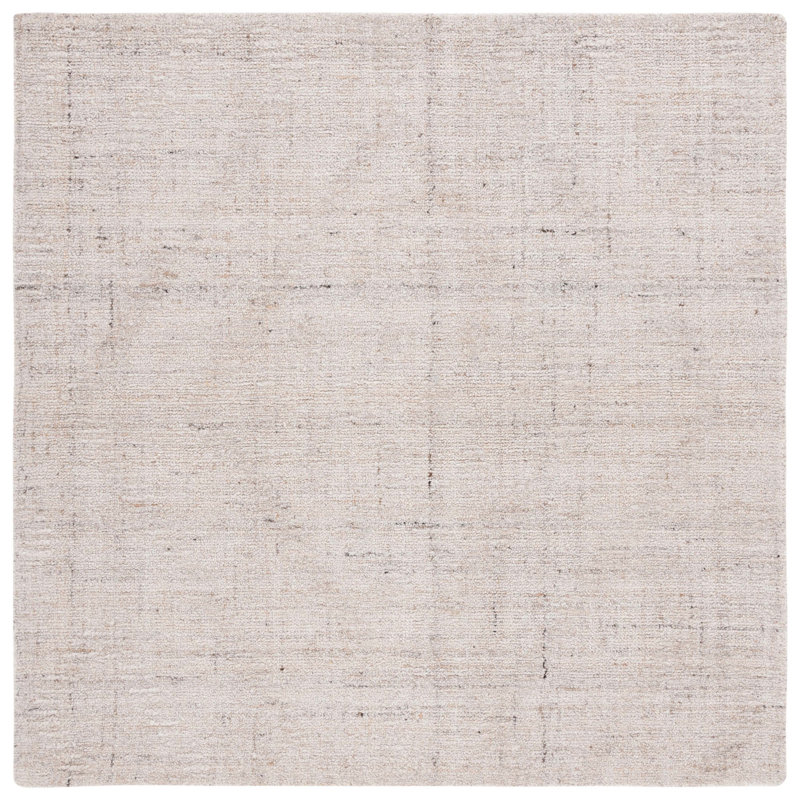Abstract Hand Tufted Performance Rug, Square 6'