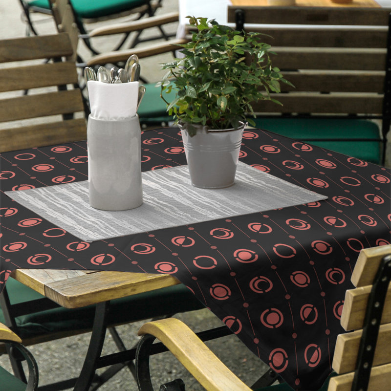 Nappe des phases de lune classiques, Noir/rouge
