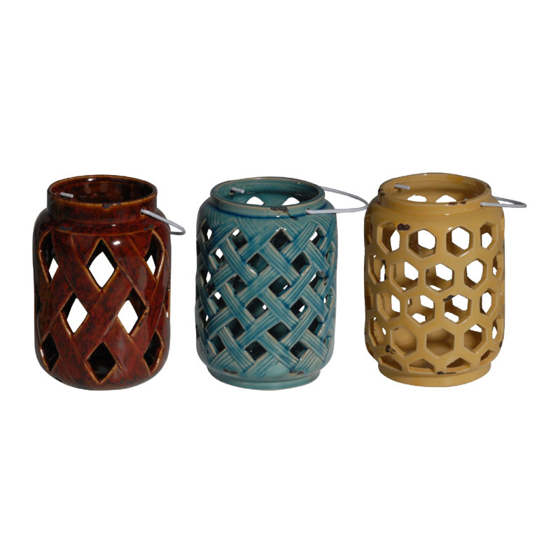 7.3'' H Concrete / Cement Tabletop Lantern