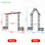Adjustable Width Metal Garden Arch For Climbing Plants, Perfect For Outdoor Decor And Support