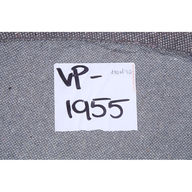 Tapis rond brun / gris en laine touffeté à la main, Rond 4 pi 10 po