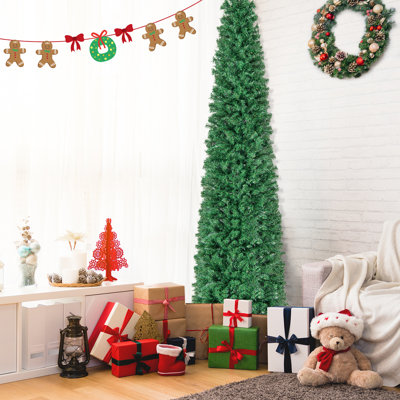 8' Artificial Christmas Tree w/ Colourful Fibre Optics