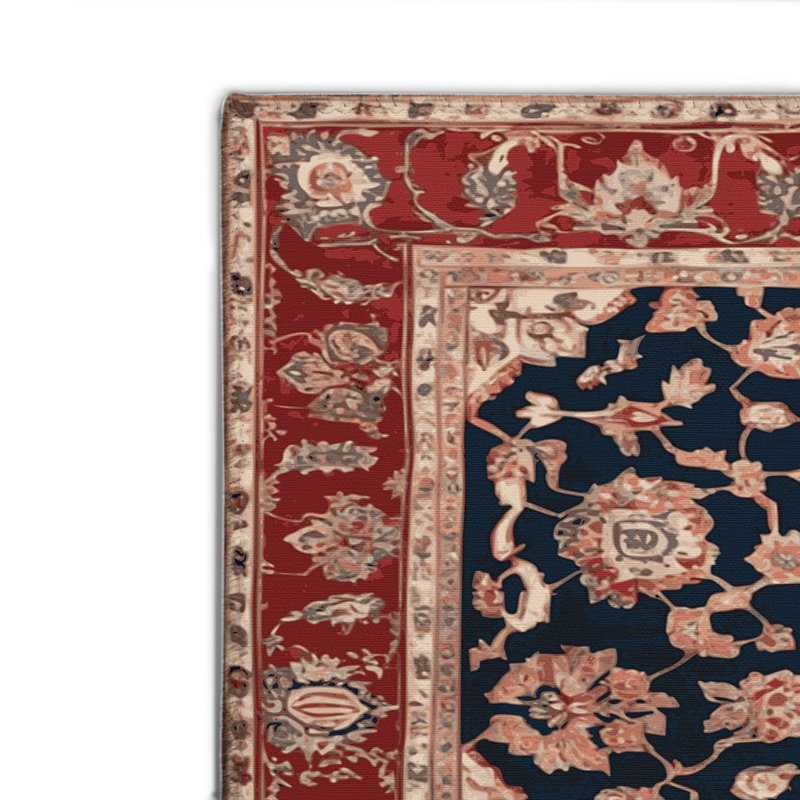 Tapis d'intérieur et d'extérieur brun Persian, Rectangulaire 8 pi x 10 pi