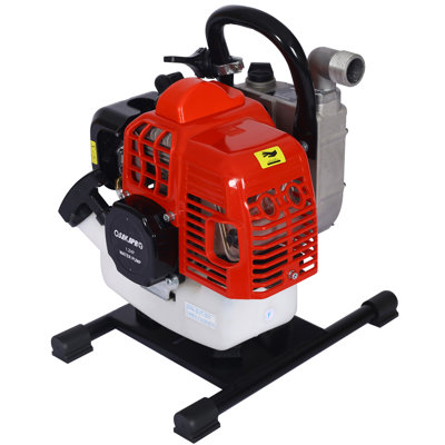 Gasoline Water Pump,2S Troke Portable Gas Powered Water Transfer Pump ,33Cc 1.2HP 1Inch