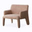 Chaise d'appoint en sherpa Wabi-Sabi pour usage domestique