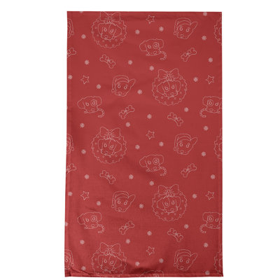 Serviette de thé pour chiens fêtes
