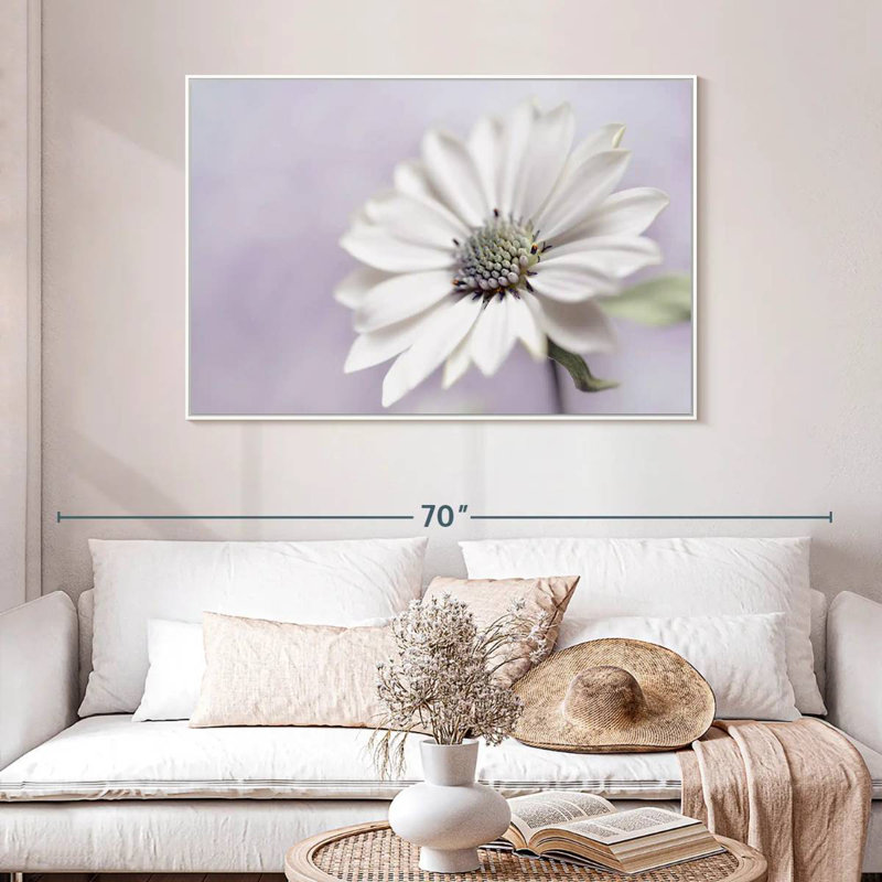 Wintery, Floating Frame White, 46" X 31"