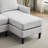 Upholstered  Sectional Sofa With Chaise-2136070871