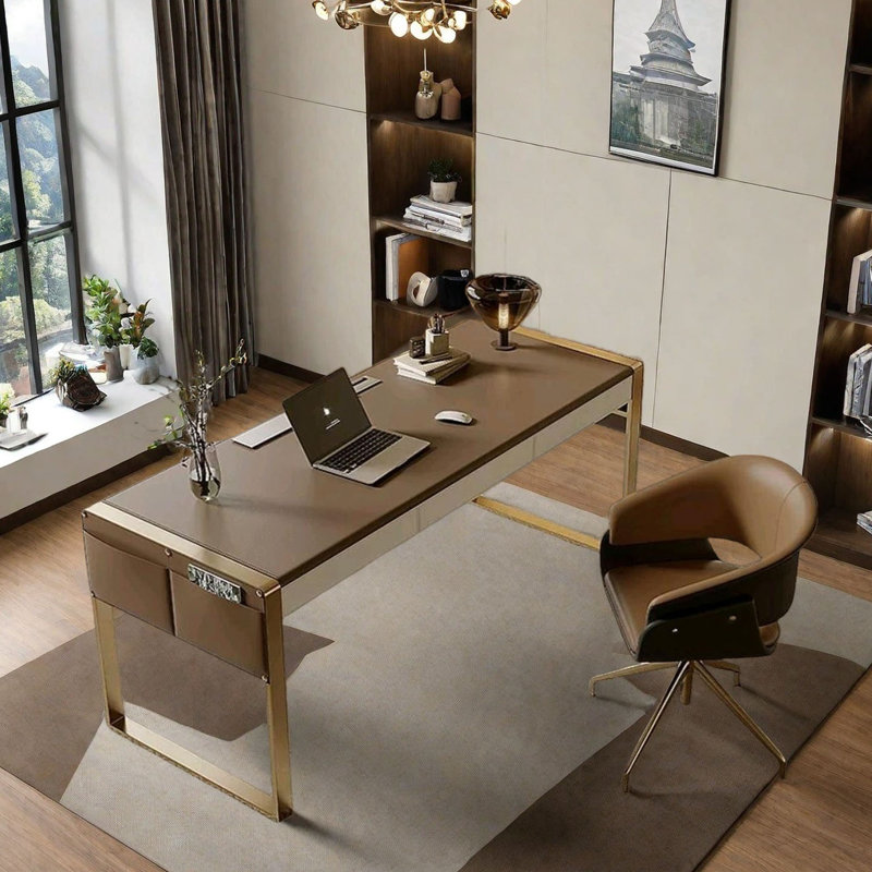 Bureau de luxe minimaliste, H 29,5 po x l 55,1 po x P 23,6 po