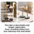 2 Pieces Metal End Table,Sofa Side Table