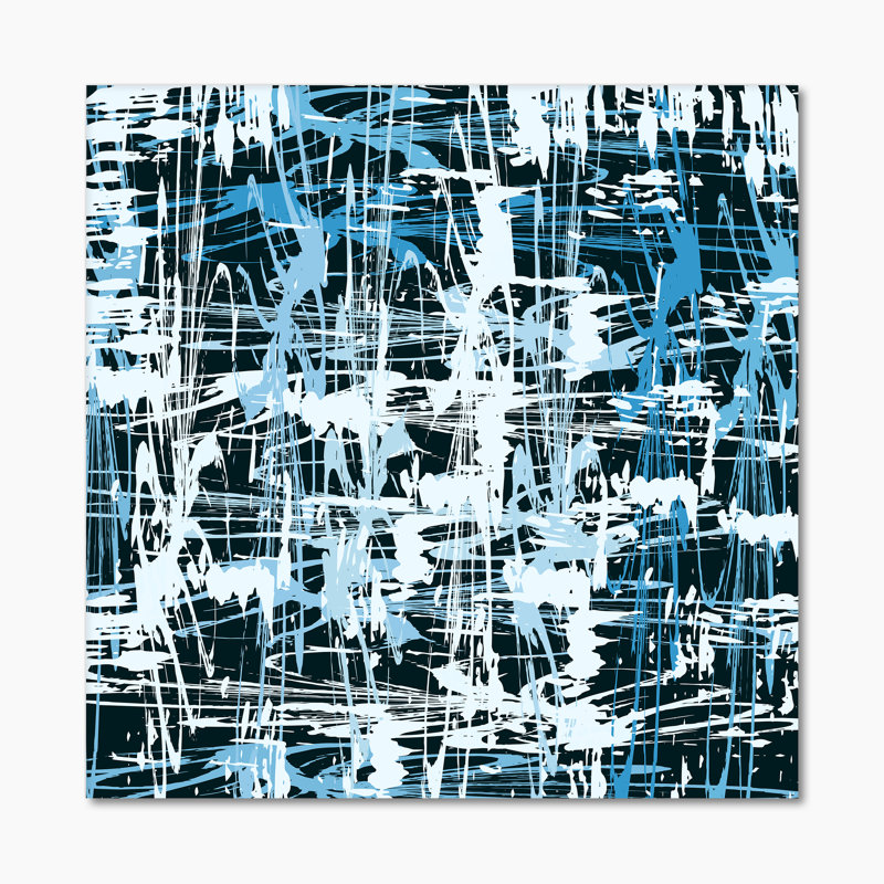 Graffiti Line Art - Abstract Wall Art, 36" W x 36" H x 1.5" D, Wrapped Canvas