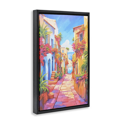 Toile flottante encadrée, "Mediterranean Moments" par Andrea Haase