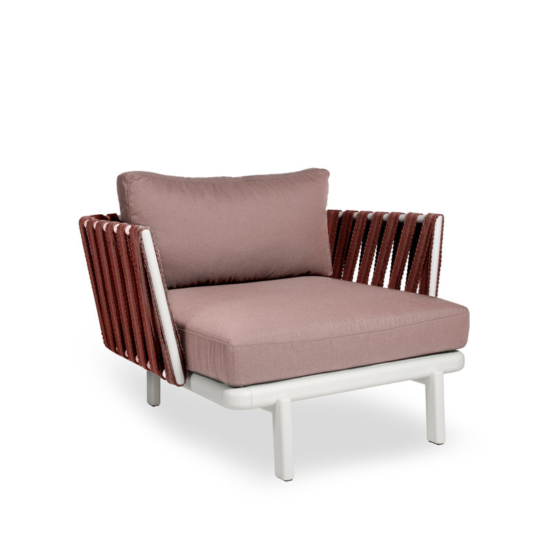 Anthea Outdoor Lounge Chair, Dahlia