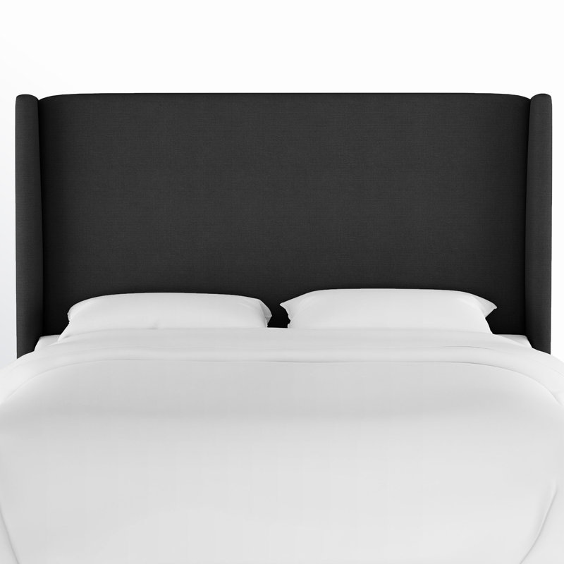 Bellfield Upholstered Headboard, Twin, Classic Black Linen