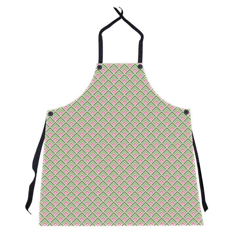 Tablier de motif géométrique classique, Melon d'eau