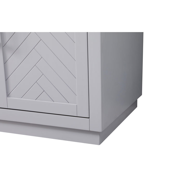 84 inch Double Bathroom Vanity, Gray