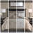 Luxurious 8 Piece Jacquard Bedding Sets Polyester Damask Tan/ivory