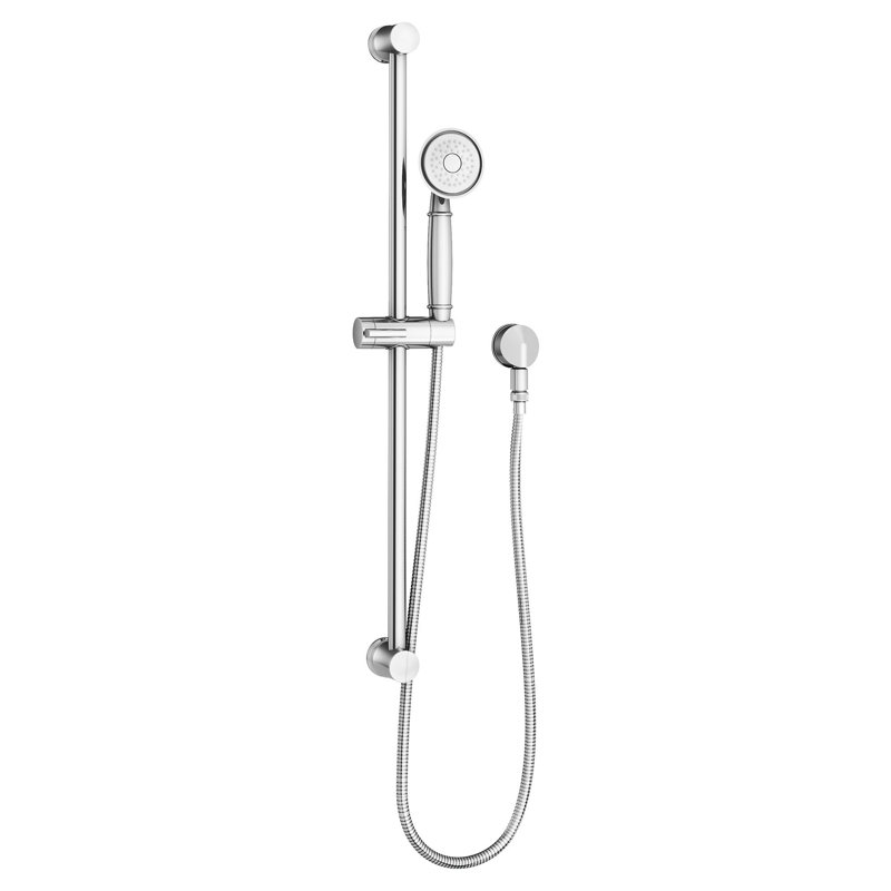Pomme de douche réglable complète/standard, Chrome poli
