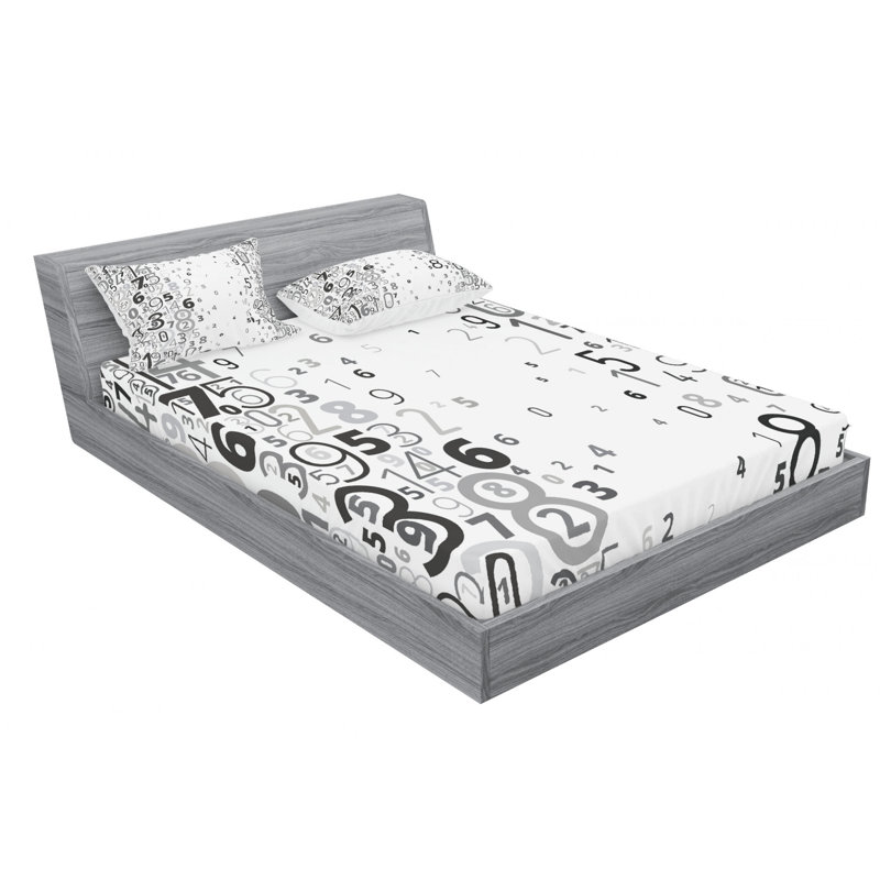 Microfiber Sheet Set, Full/Double Sheet Set with Fitted Sheet