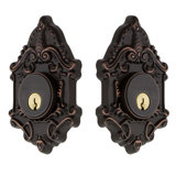 Nostalgic Warehouse Victorian Plate Double Cylinder Deadbolt