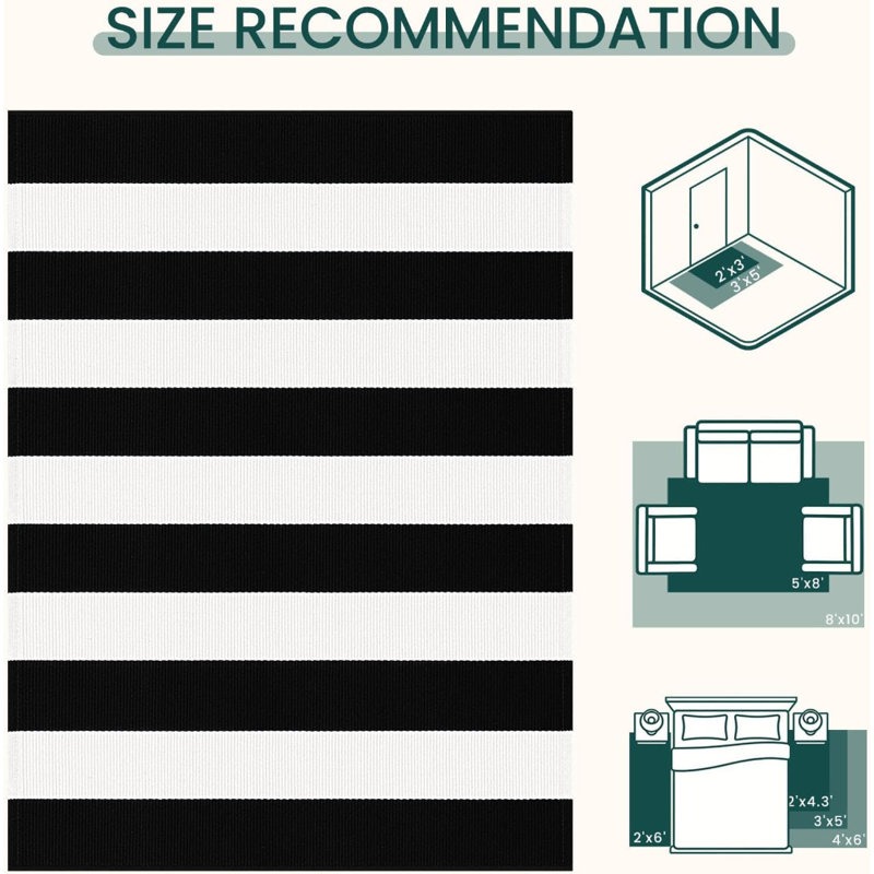 Striped Front Door Rug