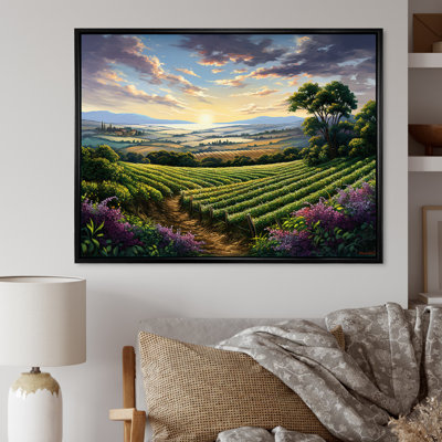 «Vineyard Charm», impression sur toile