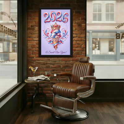 Fashion Sweet Ice Cream Crown 2026 New Year Design