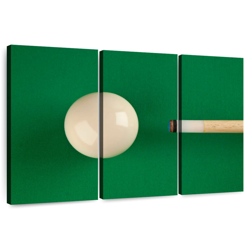 Billard américain, H 36 po x l 57 po