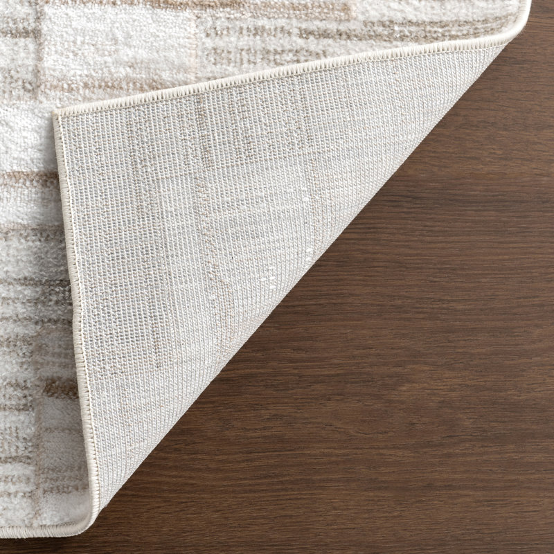 Cailin Modern Geometric Machine Washable Area Rug, Runner 2'6" x 12'