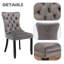 Boler Velvet Side Chair in Gray