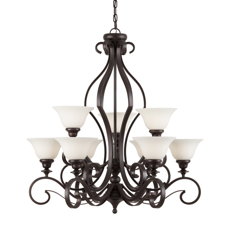 Hendricksen 9 - Light Dimmable Tiered Chandelier