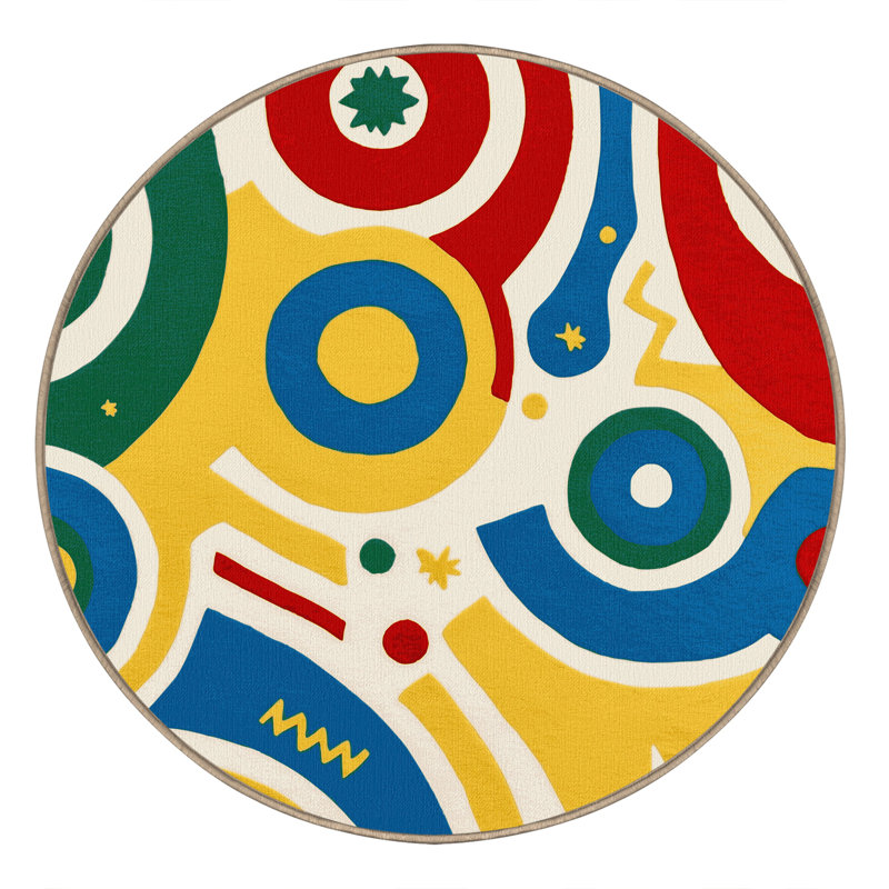 Jolly Pop Rug, Round 3'