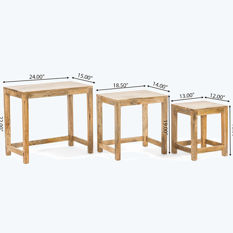 Ensemble de 3 tables d'appoint Intrare